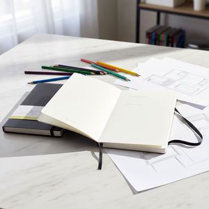 B5 Hardcover <b>Notebook</b> <b>A5</b> PU Leather Custom Fitness Journal Planner - Product Image 2
