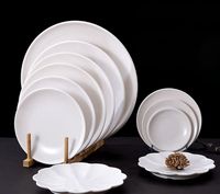 Platos de Melamina Blancos para Cena, Hechos a Medida, Irrompibles, Duraderos, Vajilla para Restaurantes y Servicios de Catering, Suministros de Comedor Comerciales
