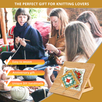 Planche de blocage pour crochet 18 mm 2026 avec chevilles et épingles, accessoire de couture, cadeau pour la maman créative, compagnon de travail au point, en bois de bambou