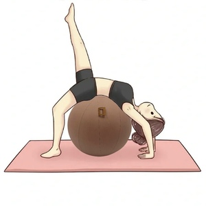 55cm Yoga Ball Cover Stability Ball Chair pour la grossesse Yoga Balance Stabilité Exercice Fitness 65cm Yoga Ball Cover - Product Image 4
