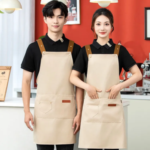 Tablier de cuisine multifonctionnel en polyester avec logo personnalisé, pour chef cuisinier, barista, barbier, <span class=keywords><strong>barman</strong></span>, avec poches - Product Image 5