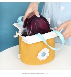 Ingrosso nuovo Design fresco margherita pacchetto portatile Pocket pranzo Bento Bag - Product Image 6