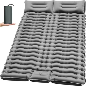 Colchón de Aire Autoinflable Doble con Bomba Integrada y Almohada para Viajes, Vacaciones, Camping y Senderismo - Product Image 1