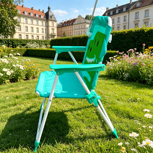 Chaise de plage pour enfants avec parasol, protection UV, auvent pare-soleil, siège pliable portable léger pour la plage et le jardin - Product Image 3