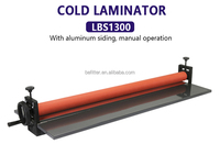 LBS1300 1300mm 51 Inches Wide Format PVC Film Hand Crank Cold Laminator Machine Factory Price for A4 A3 A5 Paper Sizes
