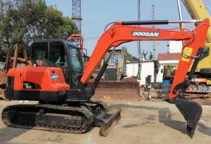 Meilleure vente Mini pelle sur chenilles Doosan DX60 d'occasion en bon état pour l'ingénierie et la construction Shanghai DX55 DX70 - Product Image 2