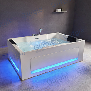 Accesorio de piedra de lujo estilo asiático diseño técnico hidromasaje Rectangular chorro remojo aire masaje SPA bañeras - Product Image 2