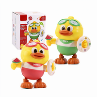 Mainan Robot Bebek Bercahaya Elektrik yang Bernyanyi, Berayun, dan Menari untuk Anak-anak