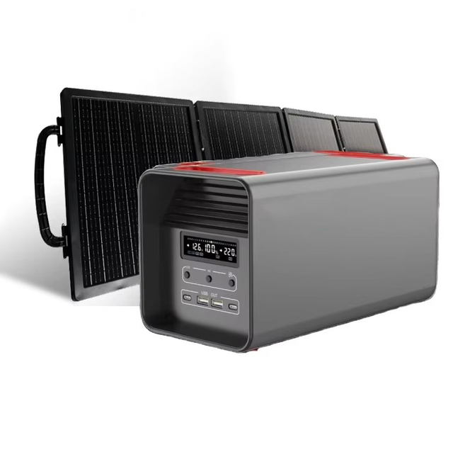 High Conversion Rate 300W 400W 600W Solar Portable Power Stations Aluminum LiFePO4 Solar Generator Home Energy Storage System