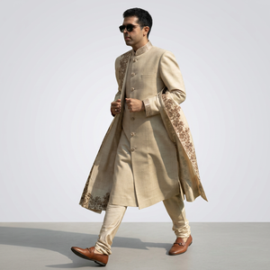 Dernière collection de sherwanis élégants pour mariage, tenues ethniques pour marié, costumes et blazers pour hommes>Costumes pour hommes - Product Image 5