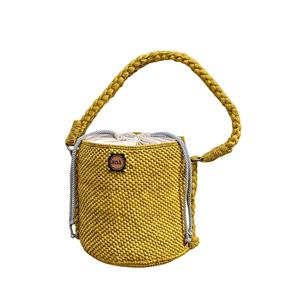 Bolso Bandolera de Rafia Natural Tejido a Mano, Bolso Bohemio Ligero con Cierre Personalizado para Mujer, Uso Diario y Vacaciones - Product Image 1