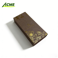 Boîte en carton rigide de style livre avec estampage à chaud personnalisé, boîte cadeau magnétique pliable pour parfum avec insert en EVA