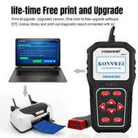 Escáner de Diagnóstico de Fallas Automotrices KONNWEI KW808/KW820, Versión Mejorada KW818, Fabricado en Shenzhen, Ajuste Estándar