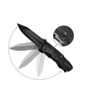 Couteau de poche multi-outils avec pinces, tournevis et étui de transport pour la survie en plein air, le camping et la randonnée - Product Image 5