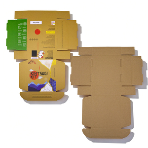 Boîte d'expédition en carton ondulé, emballage plat pour livres, boîte d'expédition - Product Image 1