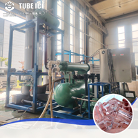 Machine à glace creuse de tube d'ammoniaque de YINUO à vendre ligne de production complète d'usine de glace comestible d'ammoniaque 100 tonnes