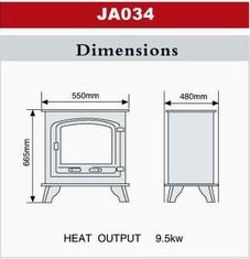 Fourneaux en fonte à bois de style moderne pour la maison, style européen à la mode - Product Image 5