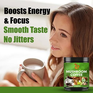 Factory Wholesale Mushroom Coffee with Mushroom <b>Blend</b> Supplement Supports Cut Health Immunity and Boosts Energy Focus Coffee - Product Image 6