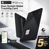 Pelacak Pintar Dompet Pencari Kartu Kredit Model Kartu Bank Perangkat GPS Ultra Tipis Pelacak Lokasi Baterai 5 Tahun untuk IOS Android Sistem Ganda Baru