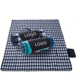 Classic Check Picnic Extra <b>Large</b> 3-Layer Padded Beach Blanket Portable Foldable Camping <b>Mat</b> for Private Label Brands - Product Image 1