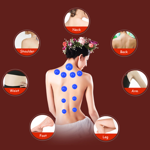 12pcs Silicone Sucção de sucção a vácuo absorção de umidade massageador corporal relax ventosa - Product Image 6