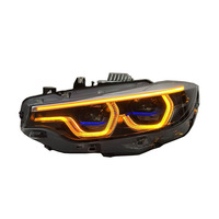 Faro Delantero para Automóvil SJC para BMW Serie 4 F32 M3 M4 F8X F80 F82 2013-2017 V3 Estilo Ikon Actualizado Estilo Tricolor LED