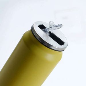 Stainless Steel Tumbler Vacuum Insulated Can Shape Travel Mug With Lid Black Blue Red Colors Minimalist Design - Product Image 6