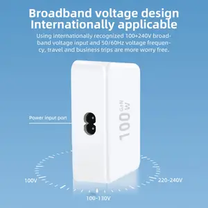 100W Gallium Nitride Charger Multi Port Fast Charging Full Protocol Suitable For Apple Samsung Huawei Mobile Phones Laptops