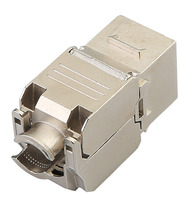 Conector Keystone RJ45 Cat5e UTP Sin Blindaje 8P8C T568A/B de 180 Grados Sin Herramientas con Soporte para Cable