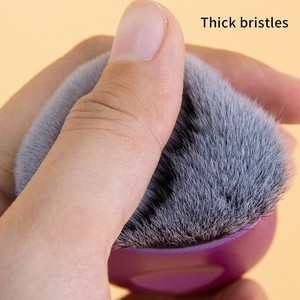 Brocha Kabuki Ovalada Pequeña para Difuminar, Pelo Sintético, Mango de Plástico, Súper Suave, Sin Costuras, No Absorbe Maquillaje, Herramienta para Maquillaje de Mejillas - Product Image 5