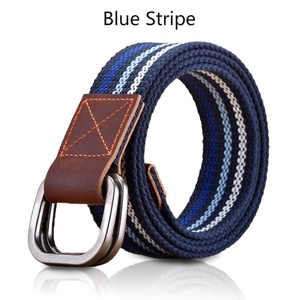 Cinturón Retro de Lona para Jeans, para Hombre y Mujer, Estilo Juvenil, Deportivo, para Exteriores, con Doble Anillo de Alta Resistencia, Versátil - Product Image 1