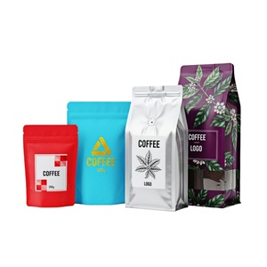 Bolsas <span class=keywords><strong>de</strong></span> Café con Fondo Cuadrado y Válvula, Envío Libre <span class=keywords><strong>de</strong></span> Impuestos en EE. UU., para Tostadores Artesanales, Tamaños <span class=keywords><strong>de</strong></span> 250g-1KG, Impresión Personalizada para Minoristas - Product Image 1