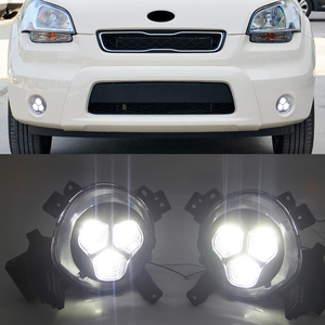 Feu antibrouillard LED 12V DRL, 2 pièces, anti-brouillard, pour voiture <span class=keywords><strong>KIA</strong></span> <span class=keywords><strong>Soul</strong></span> <span class=keywords><strong>2017</strong></span>, 2018, 2019 - Product Image 6