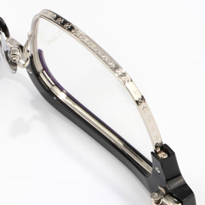 แว่นตาอเนกประสงค์แบบย้อนยุคป้องกันแสงสีฟ้าสีดำเงินแว่นสายตายาวตามใบสั่งแพทย์ - Product Image 5