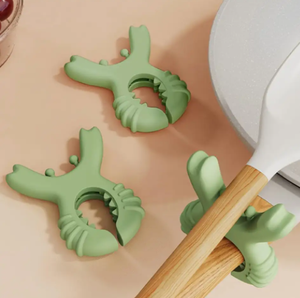 Pequeño soporte de ABS para utensilios de cocina con clips para ollas y reposacucharas, diseño antidesbordamiento para <span class=keywords><strong>el</strong></span> hogar - Product Image 3