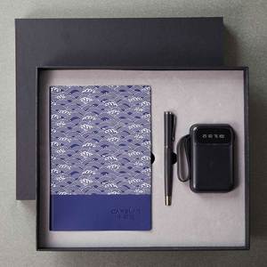 Productos de Tendencia: Cuaderno A5 de Cuero PU con Bolígrafo y Batería Externa, Acepta Logotipo del Cliente para Regalos Corporativos Creativos - Product Image 1