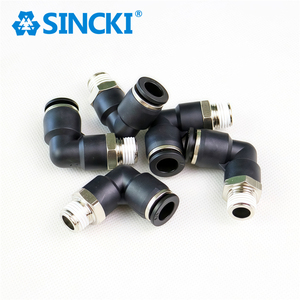 Nhà Máy Trực Tiếp PL Loạt Một Cảm Ứng Nhanh Chóng Kết Nối Phụ Kiện Nam Khuỷu Tay Không Khí Ống Phụ Kiện Cho Khí Nén Làm Bằng Nhựa - Product Image 6