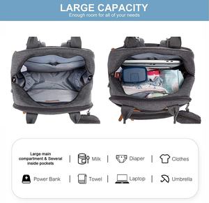 BSCI personalizado de alta calidad <span class=keywords><strong>Byby</strong></span> bolsa de almacenamiento de pañales impermeable duradero mamá pañal mochila - Product Image 4