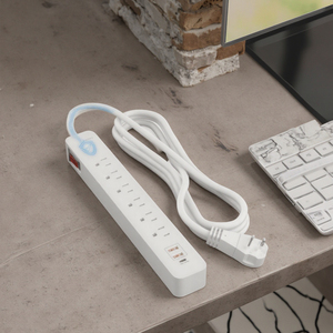 6 cửa hàng + 2 USB một cổng + 1 Loại-C PD 20W sạc ETL điện dải bảo vệ tăng với 6 ft dây mở rộng - Product Image 6