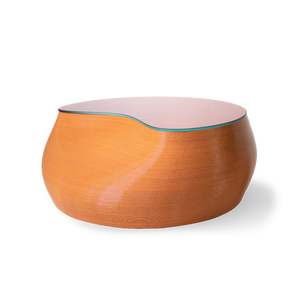 Mesa de centro impresa en 3D de diseño de lujo italiano 'Lissa' Producto PLA duradero con tapa de vidrio para uso en interiores Hecho en Italia - Product Image 2