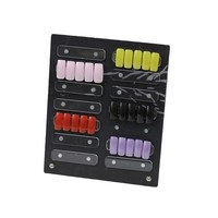 Support d'affichage transparent en acrylique pour nail art avec fixation magnétique pour capsules d'ongles et présentoir de couleurs de vernis gel