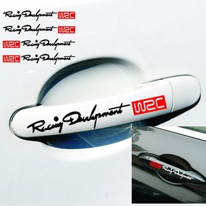 Pegatinas para coche, pegatinas reflectantes grabadas para carrocería, pegatinas de dos colores para manillar <span class=keywords><strong>WRC</strong></span> - Product Image 1