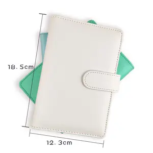 Jelly Multicolor business meeting minutes pu cover colorful hardcover notebook manufacturer book with loose-leaf ring binder