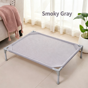 Elevated <b>Dog</b> <b>Bed</b> Rectangle Solid Gray <b>Plastic</b> Mesh Pet <b>Bed</b> Indoor All Seasons Removable Washable Assembly Required - Product Image 5