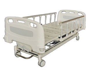 <span class=keywords><strong>Lit</strong></span> d'hôpital manuel à <span class=keywords><strong>double</strong></span> secousse LeKang avec construction métallique, certifié ISO, caractéristiques de soins aux patients, classe II, garantie de 2 ans - Product Image 1