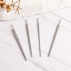 Al por mayor: Aguja de guía roscada de titanio ASTM F136, desechable, para inserción de conos de piercing, herramienta auxiliar para perforaciones corporales, agujas para piercing - Product Image 2