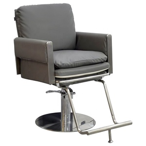 Fauteuil de Barbier Hydraulique Moderne Rembourré, Chaise de Coiffure Réglable en Hauteur pour Salon et Studio - Product Image 3