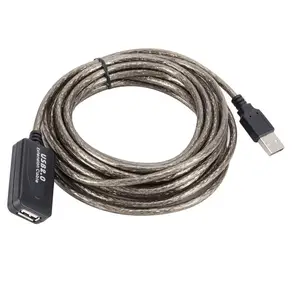 USB延長CabUSB2.0リピーターアクティブ延長ケーブル (信号増幅器チップセット付き) 高速電力5m 10m 15m 20m 25m 30m