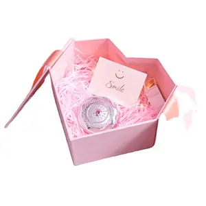 热卖定制包装盒豪华结婚礼品盒心形八角形六角形纸板礼品盒带丝带