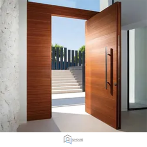 Factory-made Modern Luxury Solid Wood Anti-Theft Security <strong>Doors</strong> With 5-year Warranty Customizable For Apartment Hotel Villa Use - Product Image 1